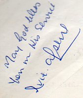 Dedicatória que me foi feita na noite da minha conversão